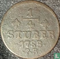 Jülich-Berg ¼ stüber 1785 (• 1785 •)
