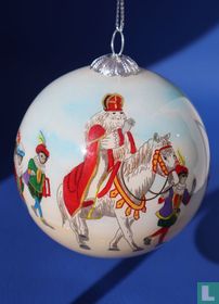 Christmas Ball Sinterklaas with Black Peters