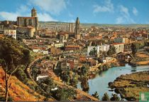 Gerona - Vista general, Catedral, San Félix y rio Ter