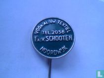 Fa. v. Schooten voor al uw textiel Noordwijk Tel. 2058 (groen)