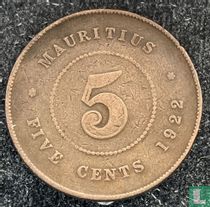Mauritius 5 cents 1922