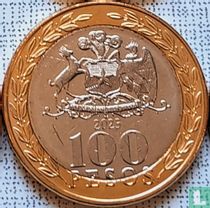 Chili 100 pesos 2023 acheter