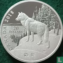 Canada 20 dollars 2018 (PROOF) "Nature's Impressions - Wolf"