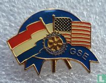 Rotary International GSE Group Study  [vlag nederland/amerika] 