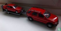 Mercedes-Benz ML320 + Mercedes E320 op trailer 