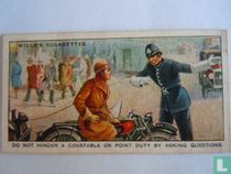 Do not hinder a constable on point duty by asking questions