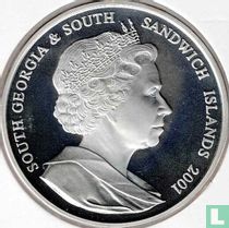 Géorgie du Sud et les îles Sandwich du Sud 2 pounds 2001 (BE) "Sir Ernest Henry Shackleton"