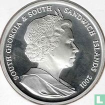 Géorgie du Sud et les îles Sandwich du Sud 2 pounds 2001 (BE) "Sir Joseph Banks"
