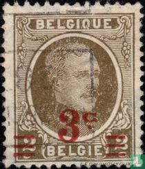 Roi Albert Ier, avec surcharge