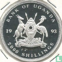 Uganda 2000 shillings 1993 (PROOF) "Matterhorn Mountain"