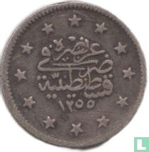 Empire ottoman 2 kurus AH1255-14 (1851)