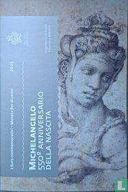 San Marino 2 euro 2025 (folder) "550th Anniversary Birth of Michelangelo"