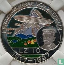Benin 500 francs 1997 (PROOF) "80th Anniversary Death of Ferdinand Graf von Zeppelin"