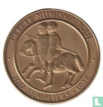 België 100 Templiers 1986 Estaimpuis (brons)