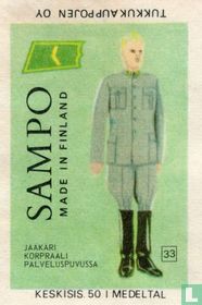 Jääkäri korpraali palveluspuvussa 