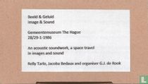 Beeld & Geluid / Image & Sound, Gemeentemuseum The Hague 28/29-1-1986