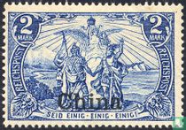 Germania, with China overprint