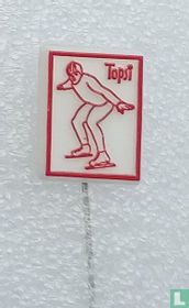 Topsi (patinage) [rouge sur blanc]