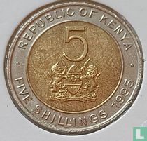 Kenya 5 shillings 1995 acheter