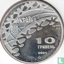 Oekraïne 10 hryven 2001 (PROOF - type 1) "2002 Winter Olympics in Salt Lake City"