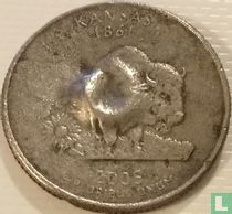 Vereinigte Staaten ¼ Dollar 2005 (P - Prägefehler) "Kansas"