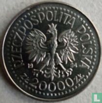 Poland 20000 zlotych 1994 "75th Anniversary - Disabled Association"