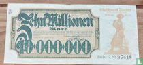 Stahlwerf Becker 10 Miljoen Mark 1923