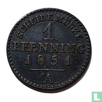 Prusse 1 pfenning 1851 acheter