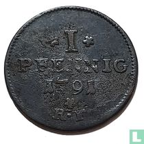 Hesse-Darmstadt 1 pfennig 1791 acheter