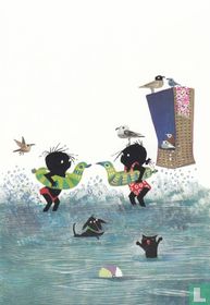Kinderkaart Jip en Janneke - zwemband - strandstoel - bal