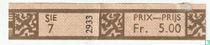 Sie 7 2933 - Prix-Prijs Fr. 5.00