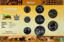 Zimbabwe combinaison set (8 monnaies) "Les monnaies du monde"
