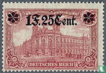 German stamps, with overprint, for the rear area
