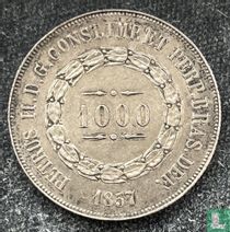 Brasilien 1000 Réis 1857