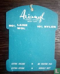 Arinyl.90% wool 10% nylon.