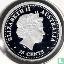 Australia 25 cents ND (2006 - PROOF) "2006 Football World Cup in Germany"