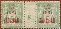 Peace and trade, overprinted