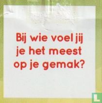 Bij wie voel jij je het meest op je gemak?