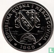 Bosnia and Herzegovina 500 dinara 1995 "Przewalski Horses"