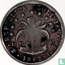 Bolivia 8 sol 1862 (FP)