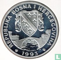 Bosnia and Herzegovina 750 dinara 1993 (PROOF - type 2) "1994 Winter Olympics in Lillehammer"