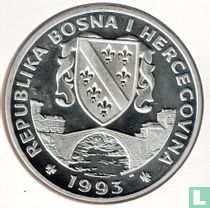 Bosnia and Herzegovina 750 dinara 1993 (PROOF - type 4) "1994 Winter Olympics in Lillehammer"
