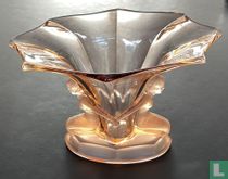 Art-Déco-Vase, Modell „Windsor” in Rosé