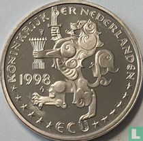 Nederland 1 ECU 1998 "M.C. Escher zwanen en landschappen" (koper-nikkel)