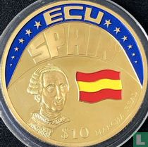 Liberia 10 dollars 2001 ECU Spain