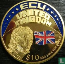 Liberia 10 dollars 2001 ECU United Kingdom