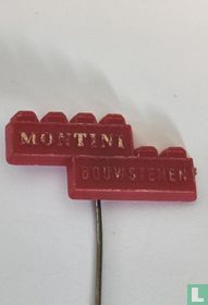 Montini Bouwstenen [goud op rood]