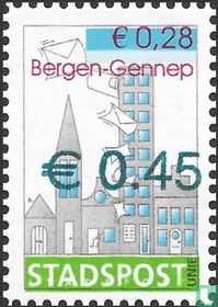 Cityscape Bergen-Gennep with print