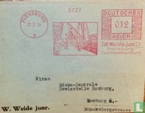 Letter from Flensburg to Hamburg