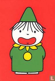Kinderkaart staande clown